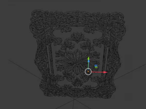 Classical door decor 16 3D Model
