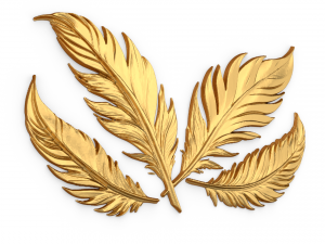 Feather decor set wall mural 02 3Dモデル