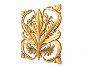 Feather decor set wall mural 03 3D मॉडल