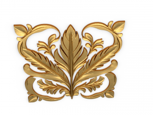 Feather decor set wall mural 03 3D मॉडल