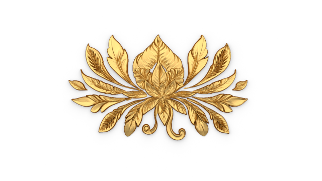 Feather decor set wall mural 04 3D-Modell .c4d .max .obj .3ds .fbx .stl .blend 