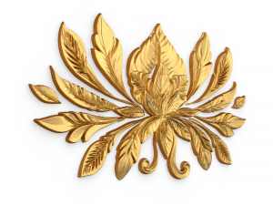 Feather decor set wall mural 04 3D-Modell