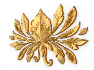 Feather decor set wall mural 04 3D-Modell