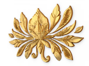 Feather decor set wall mural 04 3D Model