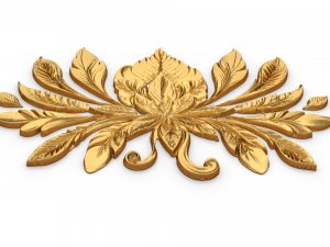 Feather decor set wall mural 04 3D-Modell