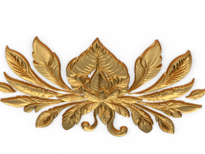 Feather decor set wall mural 04 3D-Modell