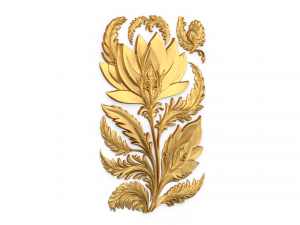 Feather decor set wall mural 05 3D-Modell
