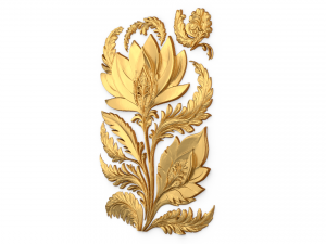 Feather decor set wall mural 05 3D-Modell