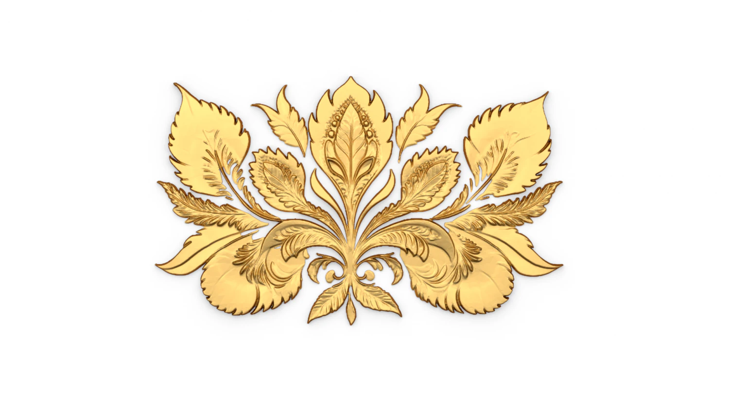 Feather decor set wall mural 06 3D Model .c4d .max .obj .3ds .fbx .stl .blend 