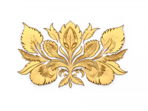 Feather decor set wall mural 06 3D Model