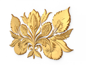 Feather decor set wall mural 06 Modelo 3D