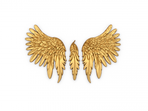 Wings Printable carved decor 01 3D Model