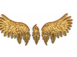 Wings Printable carved decor 01 3D Model