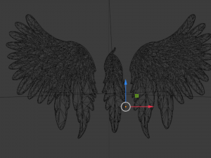 Wings Printable carved decor 01 3D Model