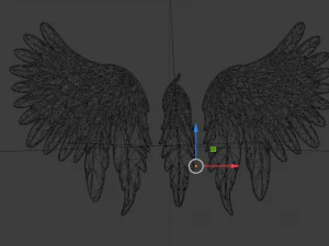Wings Printable carved decor 01 3D Model