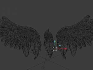 Wings Printable carved decor 01 3D Model