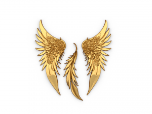 Wings Printable carved decor 02 3D Model
