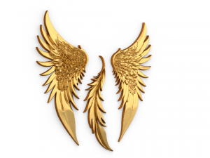 Wings Printable carved decor 02 3D मॉडल