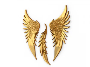 Wings Printable carved decor 02 3D Model