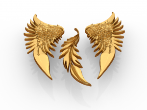 Wings Printable carved decor 02 3D मॉडल