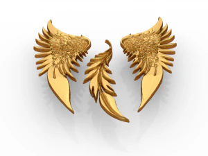 Wings Printable carved decor 02 3D Model