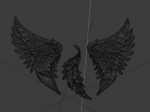 Wings Printable carved decor 02 3D मॉडल