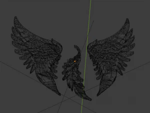 Wings Printable carved decor 02 3D Model