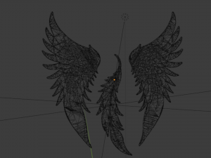 Wings Printable carved decor 02 3D मॉडल