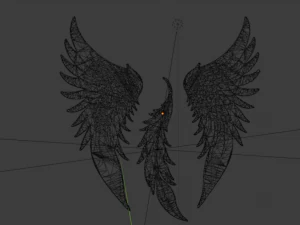 Wings Printable carved decor 02 3D Model