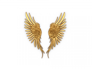 Wings Printable carved decor 03 3D Model
