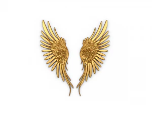 Wings Printable carved decor 03 3D Model