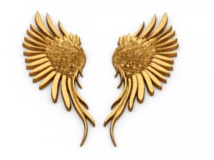 Wings Printable carved decor 03 3D Model