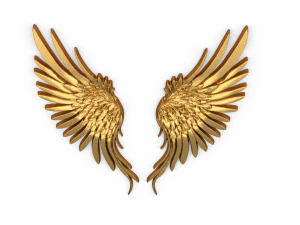 Wings Printable carved decor 03 3D Model