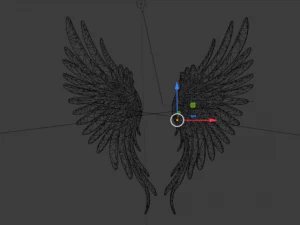Wings Printable carved decor 03 3D Model