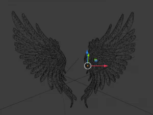 Wings Printable carved decor 03 3D Model