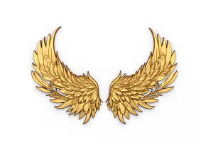 Wings Printable carved decor 04 3D Model