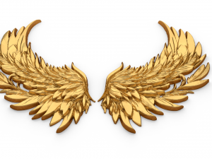 Wings Printable carved decor 04 3D Model