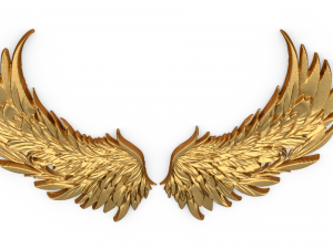 Wings Printable carved decor 04 3D Model