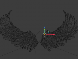 Wings Printable carved decor 04 3D Model