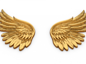Wings Printable carved decor 05 Modelo 3D