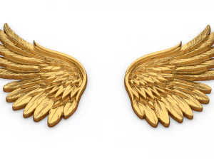 Wings Printable carved decor 05 3D Model
