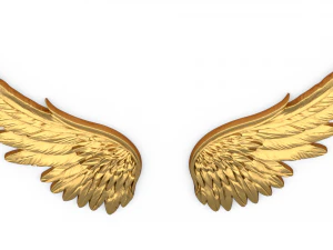Wings Printable carved decor 05 3D Model