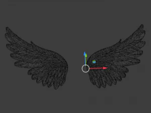 Wings Printable carved decor 05 3D Model