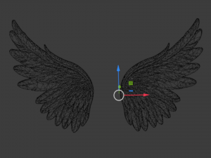 Wings Printable carved decor 05 Modelo 3D