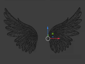 Wings Printable carved decor 05 3D Model