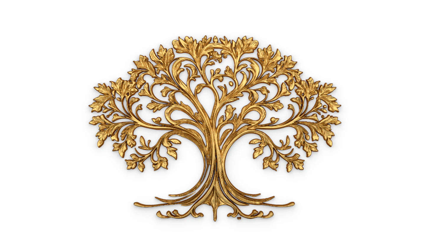 Mural tree decor set ornament 02 3D Model .c4d .max .obj .3ds .fbx .stl .blend