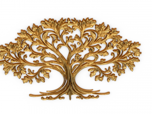 Mural tree decor set ornament 02 3D-Modell