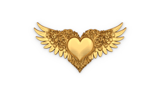 Wings Printable carved decor 06 3D 모델 .c4d .max .obj .3ds .fbx .stl .blend 