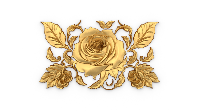 Mural classic flowers decor ornament 08 3D-Modell .c4d .max .obj .3ds .fbx .stl .blend 