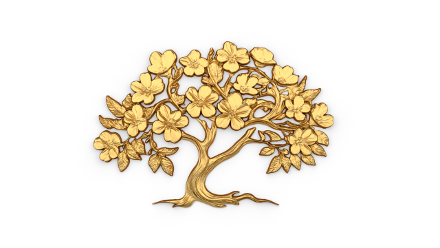 Mural tree decor set ornament 03 3Dモデル .c4d .max .obj .3ds .fbx .stl .blend 